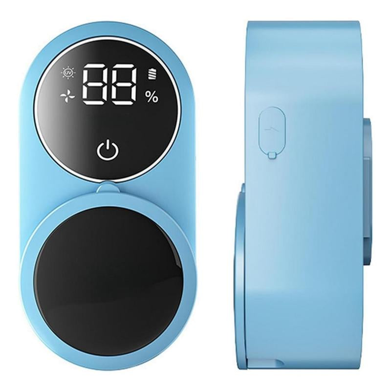 Wall Mounted Toothbrush Sterilizer, Rechargeable Toothbrush Holder, UV-C Toothbrush Cleaner with LED Smart Screen, Personal Care Appliances