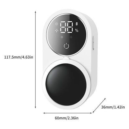 Wall Mounted Toothbrush Sterilizer, Rechargeable Toothbrush Holder, UV-C Toothbrush Cleaner with LED Smart Screen, Personal Care Appliances